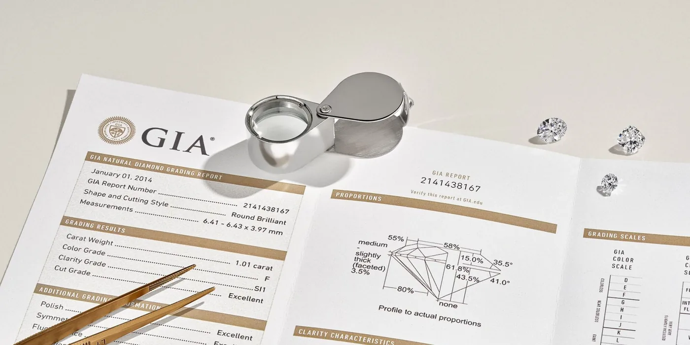 Сертифікат GIA, лупа та діаманти